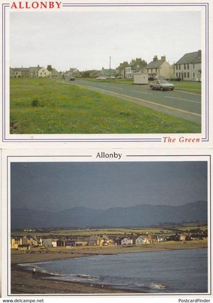 Allonby Green River Cumbria 2x Postcard s