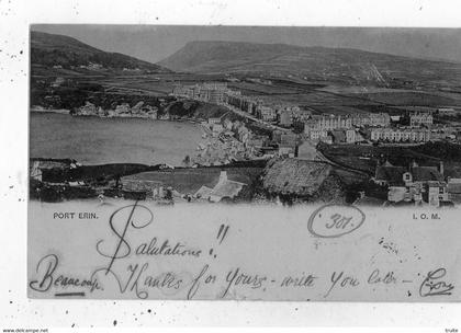 PORT ERIN  ISLE OF MAN (CARTE PRECURSEUR )