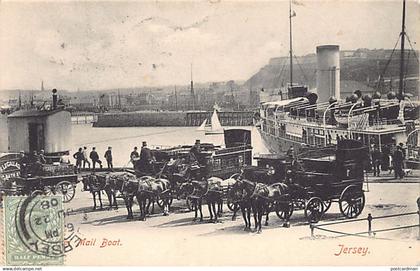 Jersey - ST. HELIER - The mail boat - Publ. Albert Smith