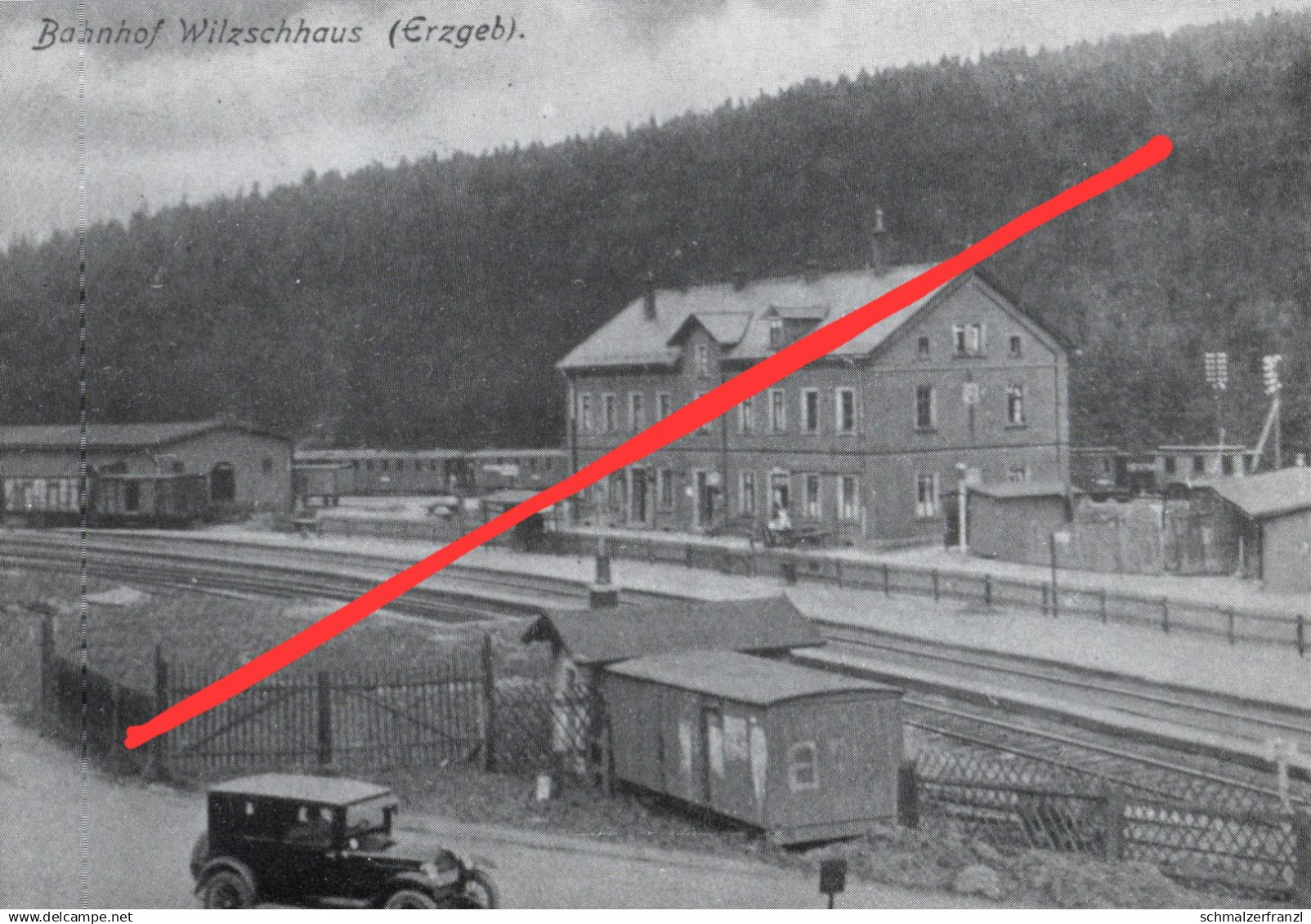 REPRO AK Bahnhof Wilzschhaus Schönheide Süd a Eibenstock Morgenröthe Rautenkranz Auerbach Stützengrün Aue Erzgebirge