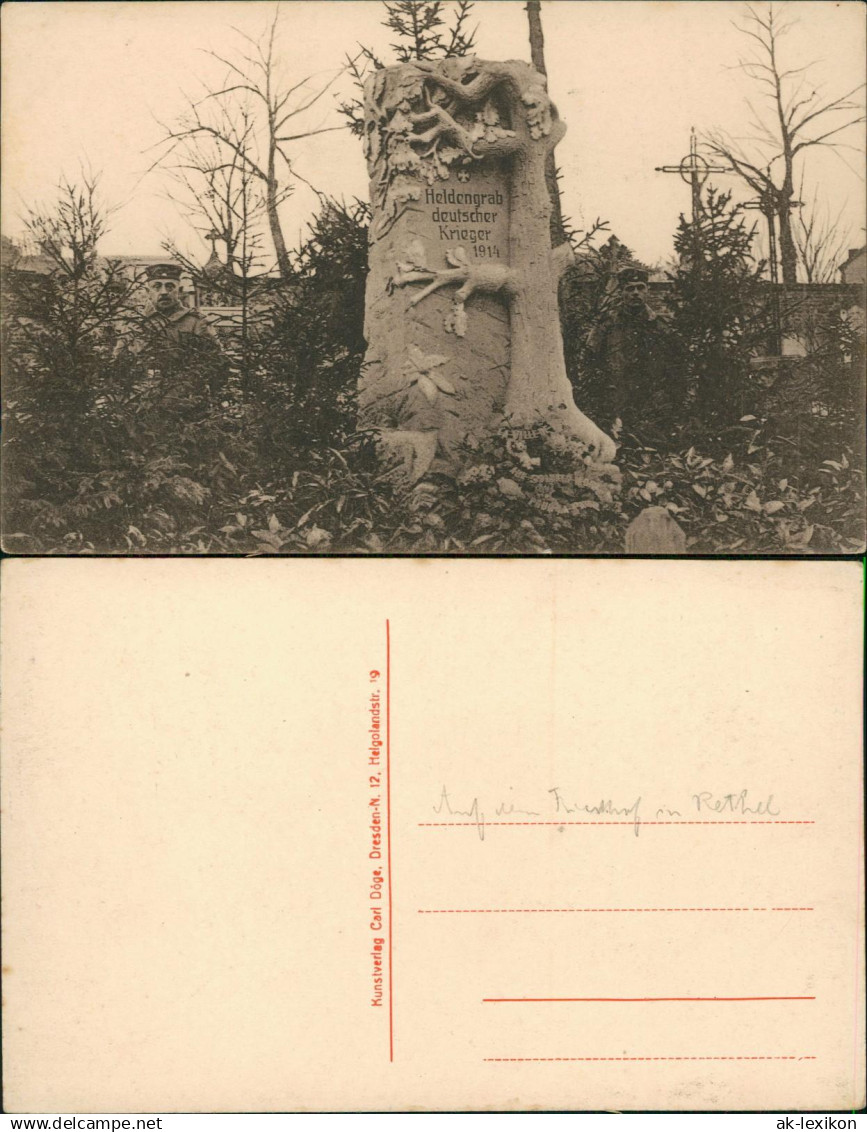 Rethel Rethel Friedhof 1. Weltkrieg Heldengrab deutscher Krieger 1914