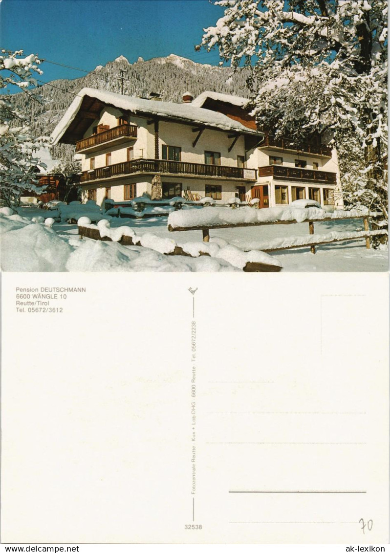 Reutte Partie an der Pension DEUTSCHMANN, Wängle Reutte Tirol 1970