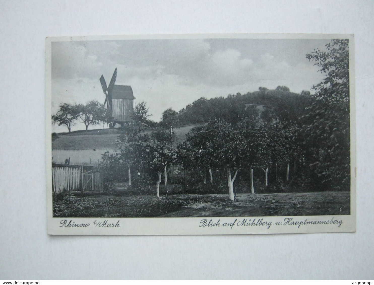 RHINOW , Windmühle ,  Schöne Karte  , 2 Scans