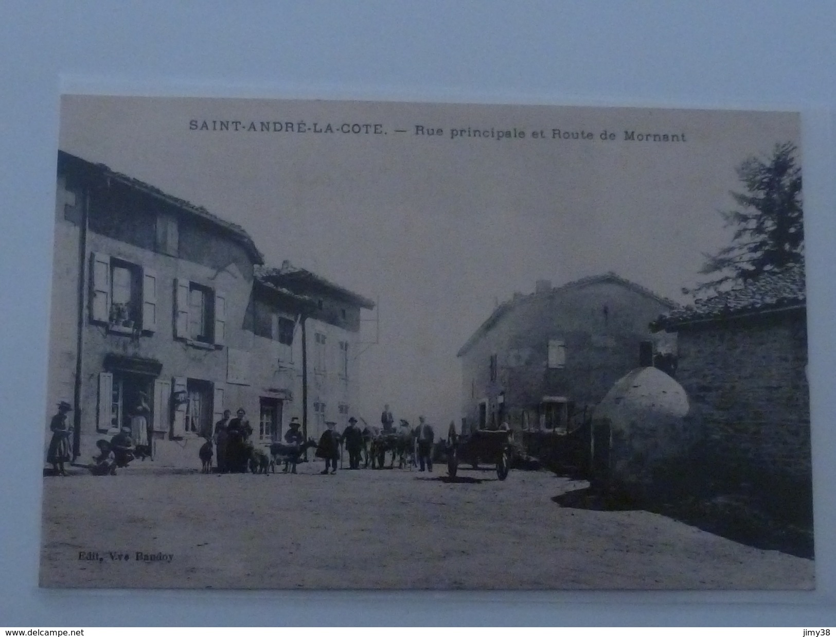 RHONE-SAINT ANDRE LA COTE-RUE PRINCIPALE ET ROUTE DE MORNANT ED VVE BAUDOY ANIMEE