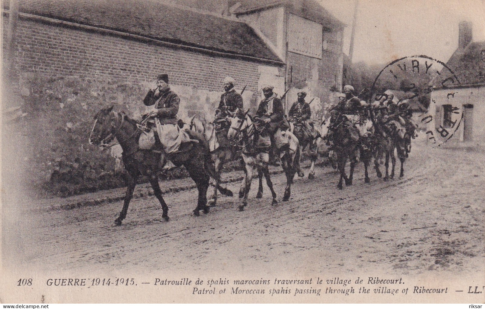 RIBECOURT(MILITAIRE) SPAHIS MAROCAINS