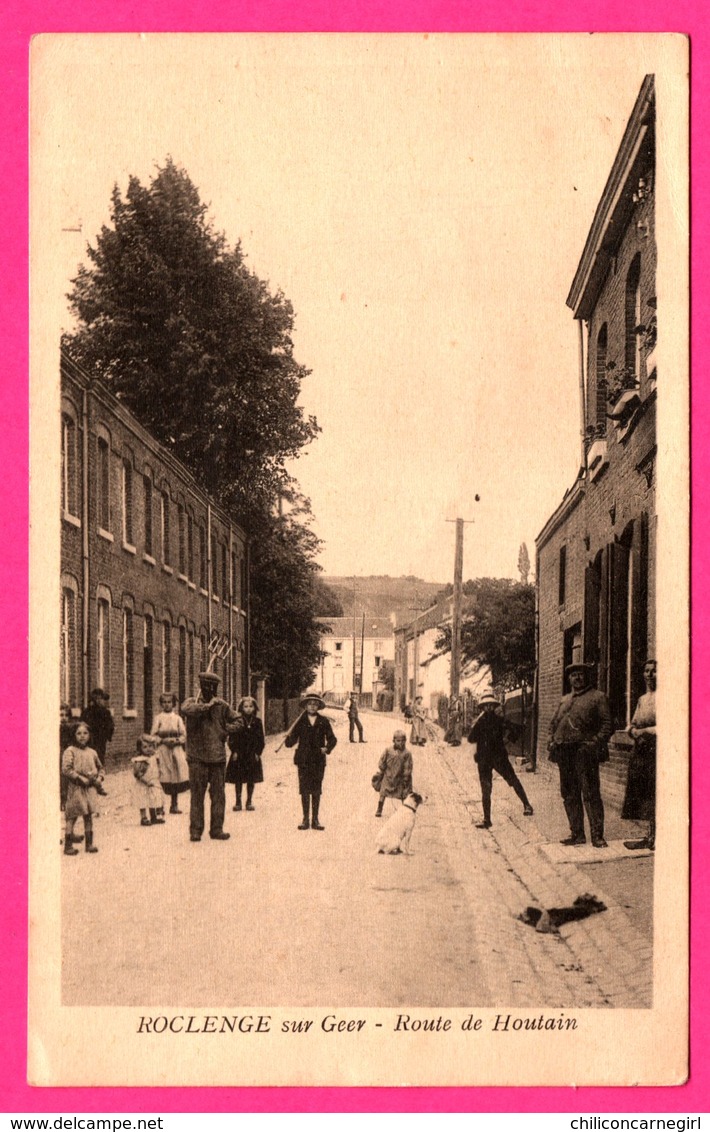 Roclenge sur Geer - Route de Houtain - Enfants - Animée - Edit. HENRI KAQUET Montegnée