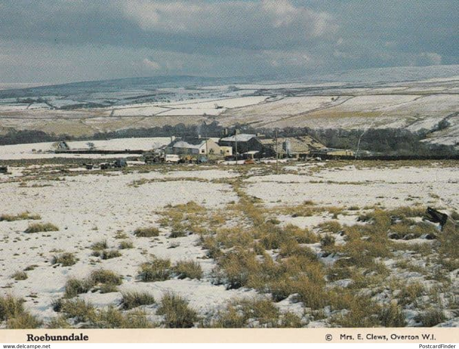 Roebunndale Lancashire Village Vintage Postcard