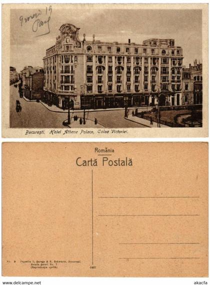 CPA AK BUCURESTI Hotel Athene Palace Calea Victoriei ROMANIA (504220)