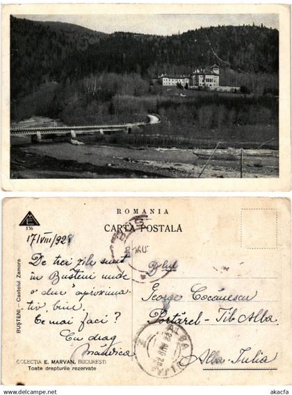 CPA BUSTENI Castelul Zamora ROMANIA (502969)