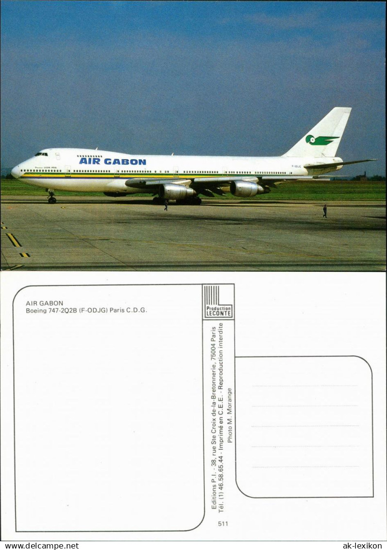 Roissy-en-France Flugzeug Boeing 747-2Q2B (F-ODJG) Paris C.D.G. 1990