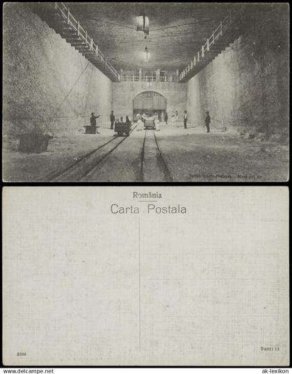 Postcard Slănic (Prahova) Salina - Bergwerk Walachei 1912