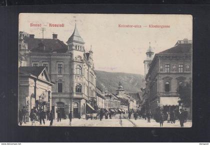 Rumänien Romania AK Brasov Kronstadt Klostergasse