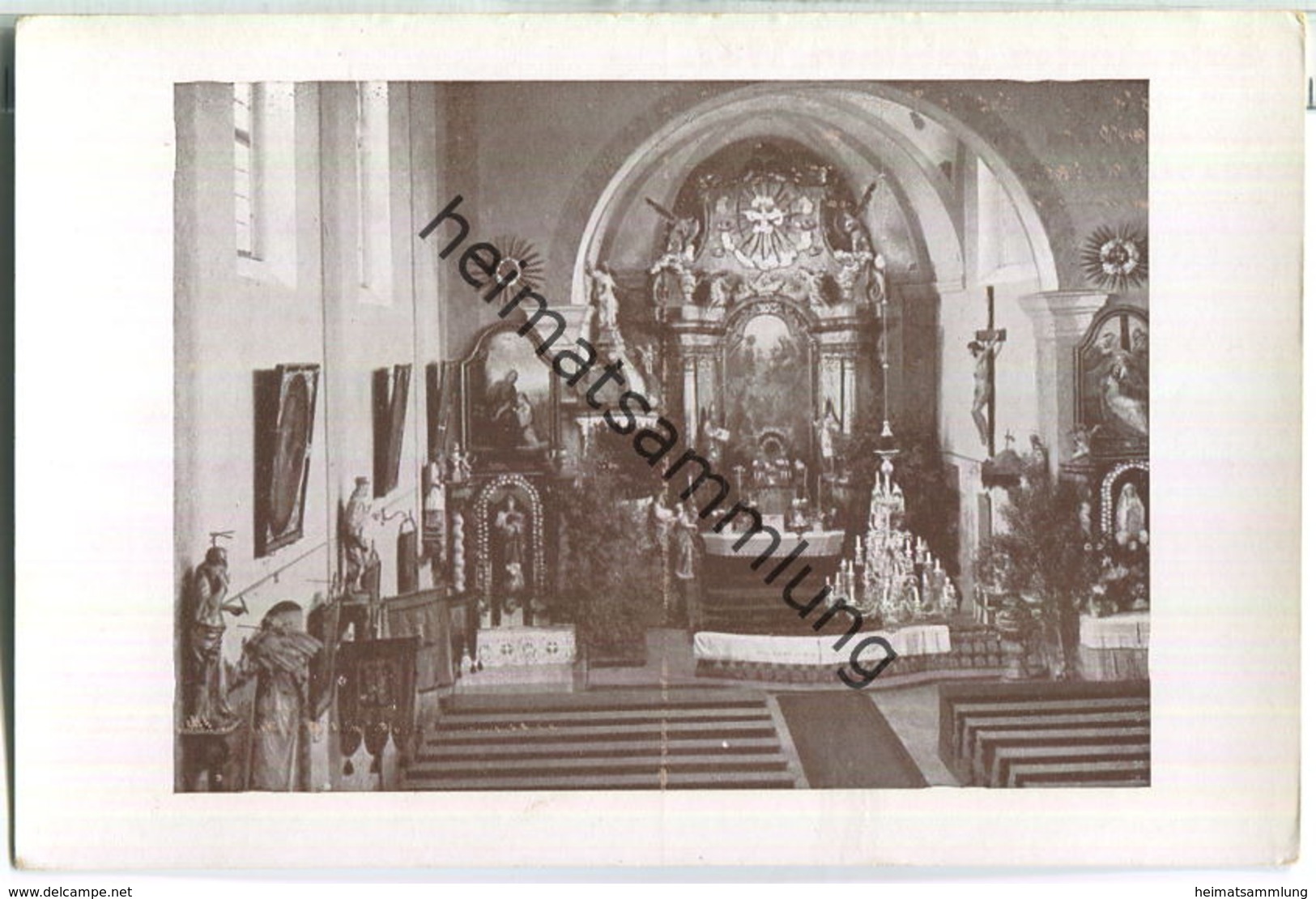 Rosendorf - Sudeten - Innenansicht der Kirche 1937