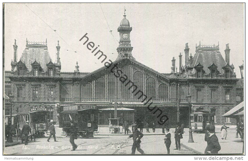 Roubaix - Gare du Nord - Imp. F. Castelan Roubaix