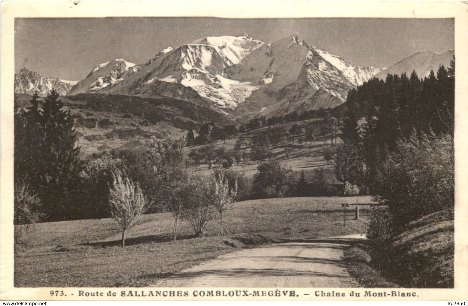 Route de Sallanches Combloux-Megeve, Chaine du Mont-Blanc