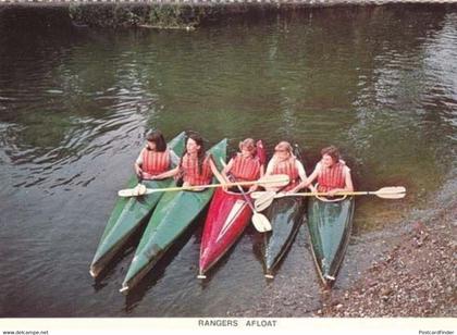 Buckinghamshire Girl Guides Rangers Canoe Boat Rapids Postcard