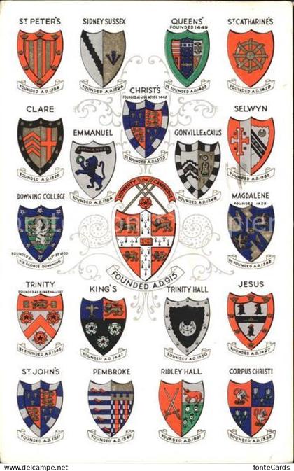 11750835 Cambridge Cambridgeshire University Colleges Wappen Cambridge Cambridge