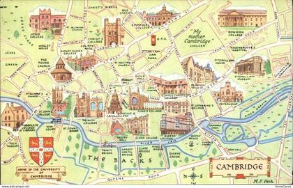 72195401 Cambridge Cambridgeshire uebersichtskarte Cambridge