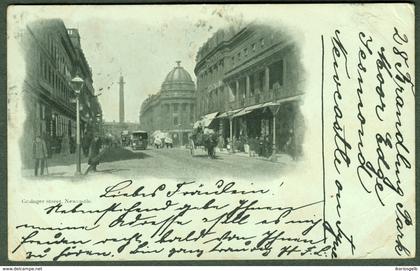 NEWCASTLE upon Tyne 1901 " Grainger Street " avec Vctoria Stamp > Hanau Germany