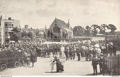 England - PORTSMOUTH Garrison Church - Military parade