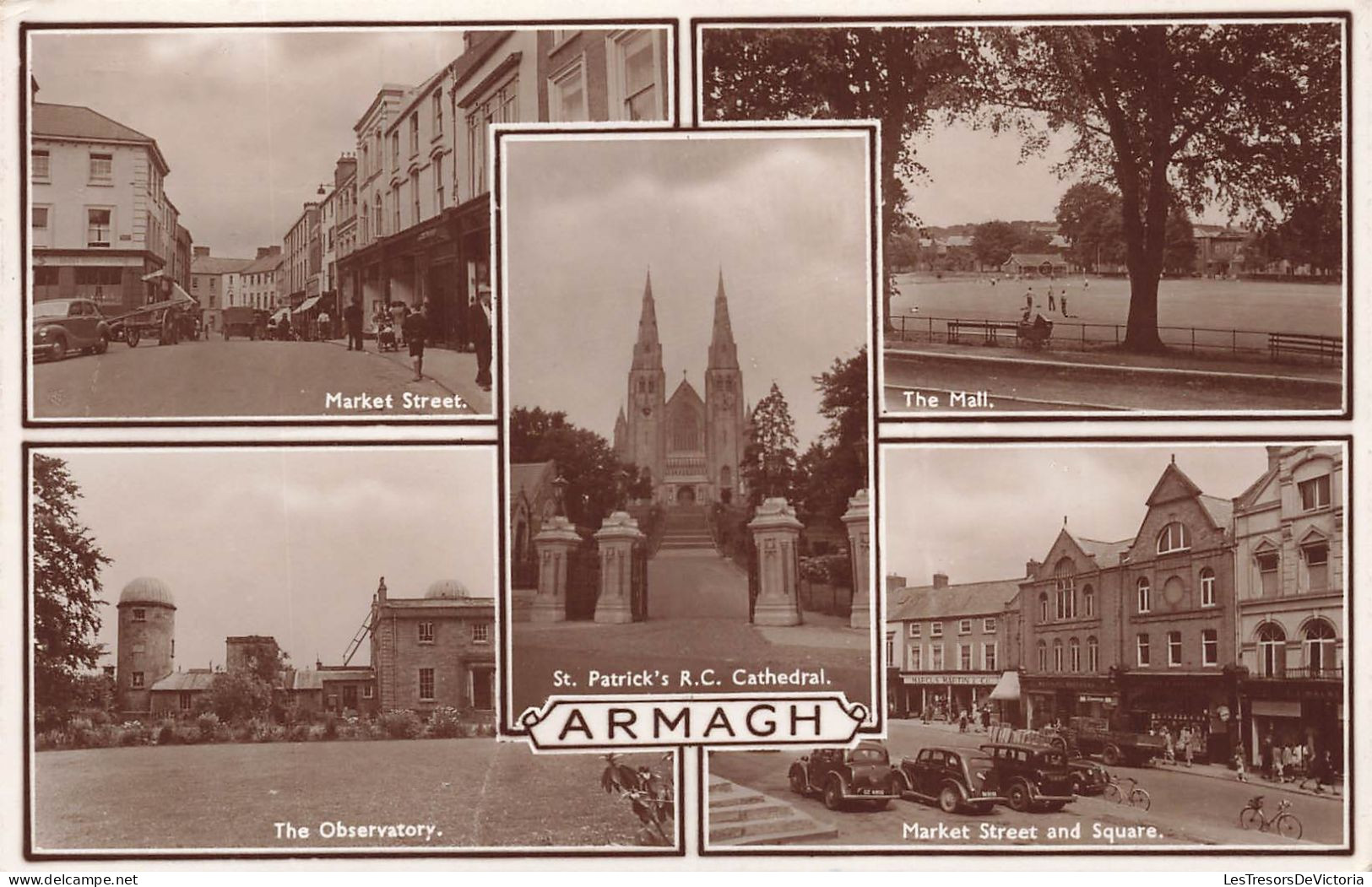 ROYAUME UNI - Armagh - Market Street - St Patrick's RC Cathedral - Carte Postale Ancienne