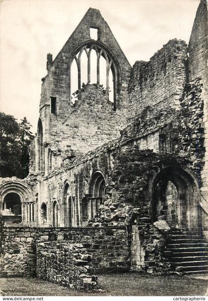 Scotland Dryburgh Abbey Cloister east side view ruins