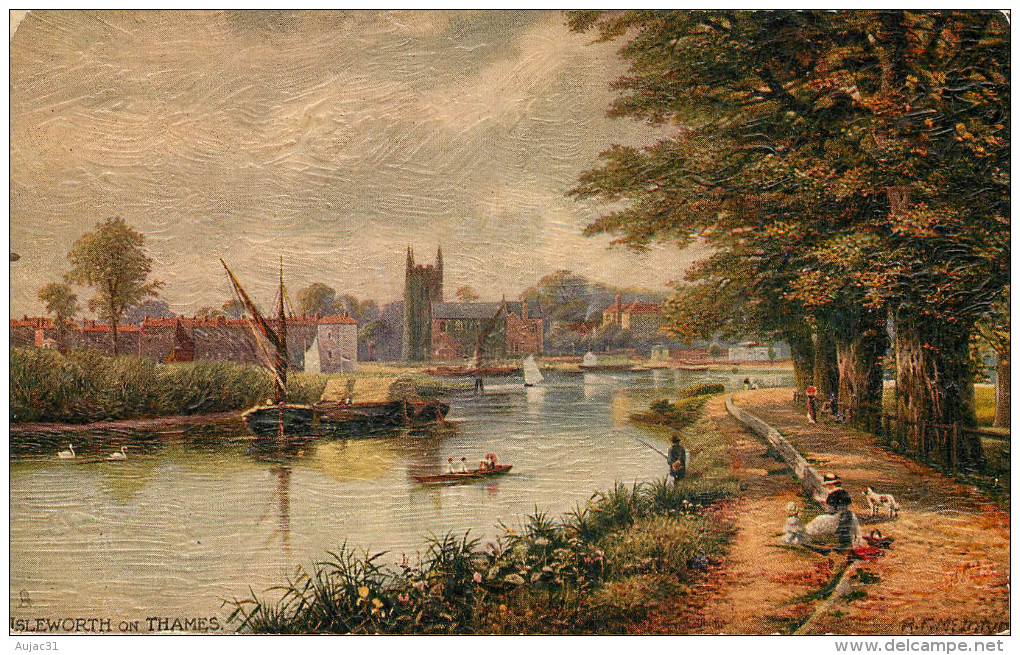 Royaume-Uni - Illustrateurs - Angleterre - London Suburbs - Richmond - Isleworth on Thames - Raphael Tuck 7121