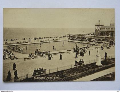 CPA ROYAUME UNI - Pays de Galles - Flintshire - Paddling pond, Rhyl