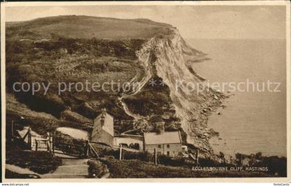 11752037 Hastings East Sussex Ecclesbourne Cliff Steilkueste Hastings