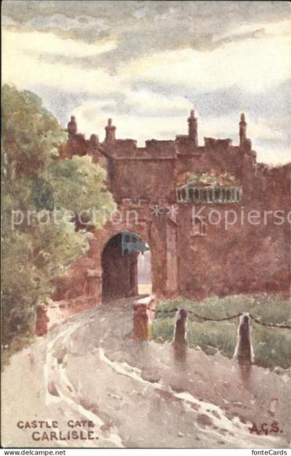 11923199 Carlisle Castle Gate Kuenstlerkarte Carlisle