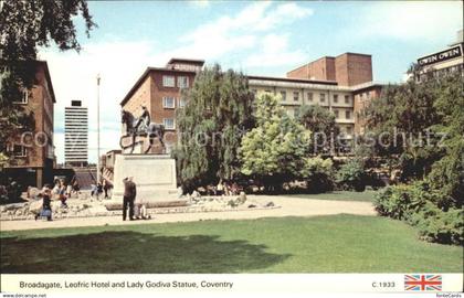 72010815 Coventry Broadagate Leofric Hotel Lady Godiva Statue Coventry