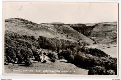 CARTE PHOTO HOPES - GIFFORD - EAST LOTHIAN, FROM KNOCK HILL