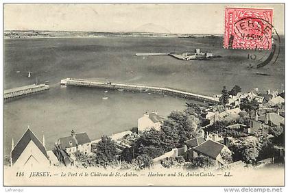 pays divers - royaume uni -ref C399 - jersey - saint aubin -st aubin  - carte bon etat  - postcard in good condition -