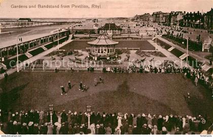 43000181 Rhyl Denbighshire Gardens and Bandstand from Pavillon