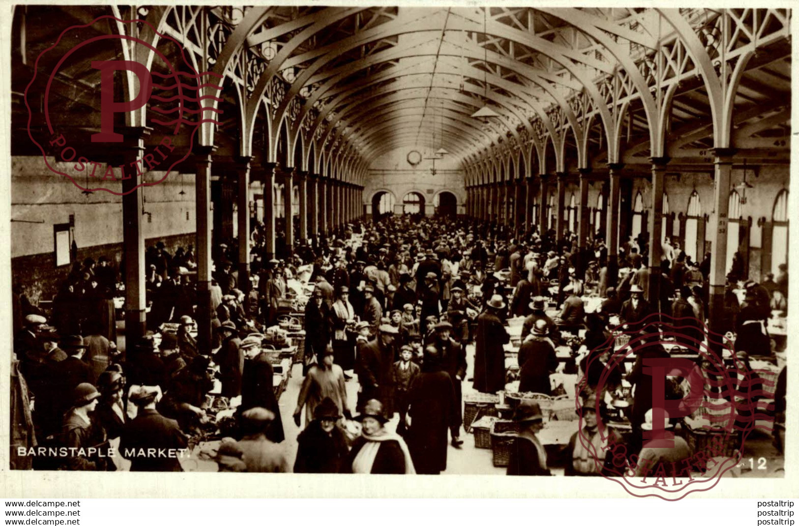 RPPC ---- BARNSTAPLE MARKET  Marché - Mercado - Market - Mercati - Mercadillo