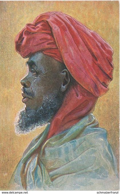 Litho AK Kolonialkriegerdank Araber Ostafrika Deutsche Kolonie Schutzgebiet Deutsch DOA Ruanda Burundi Tansania Tanzanie