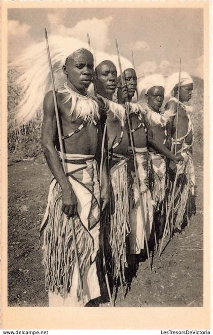 RUANDA-URUNDI - un groupe d'intores de l'Urundi - "Intore" - Groep (Urundi) - Carte Postale Ancienne