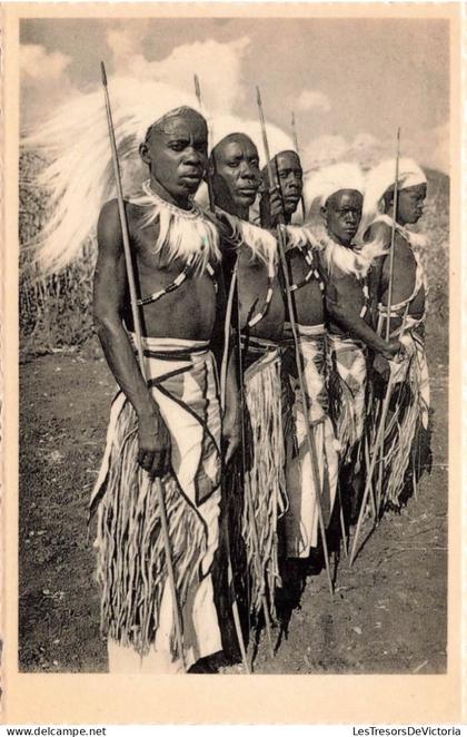 RUANDA-URUNDI - Un groupe d'intores de l'Urundi - "intore" groep (Urundi)  - Carte Postale Ancienne