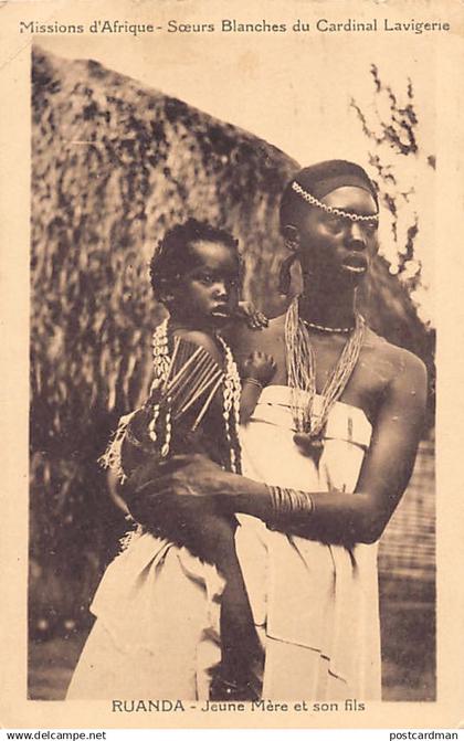 Rwanda - Young mother and her child - Publ. Soeurs Blanches du Cardinal Lavigerie