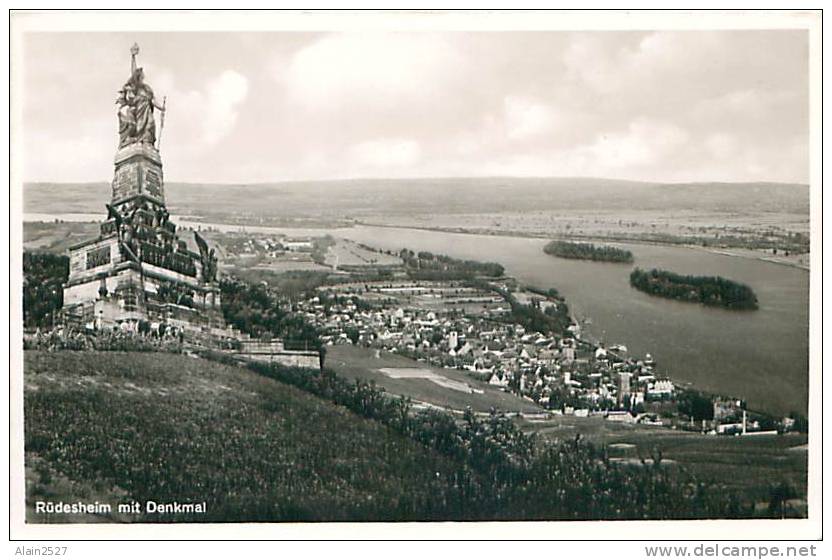 RÜDESHEIM mit Denkmal (Hoursch &amp; Beschstedt, Nr. 577)