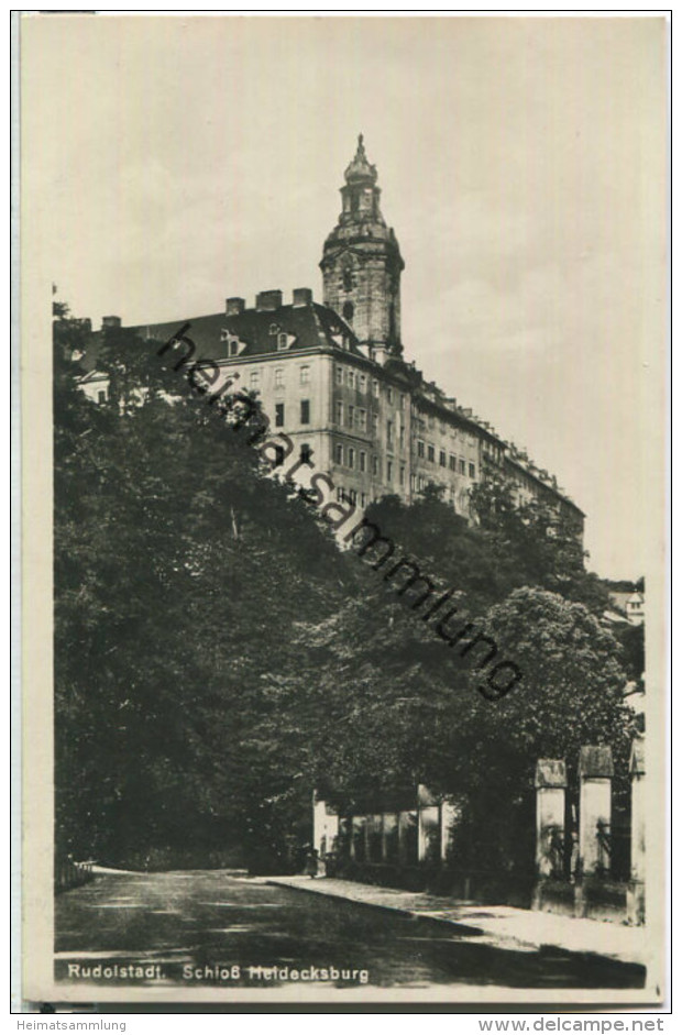 Rudolstadt - Schloss Heidecksburg - Foto-Ansichtskarte - Verlag Hermann Paris Rudolstadt