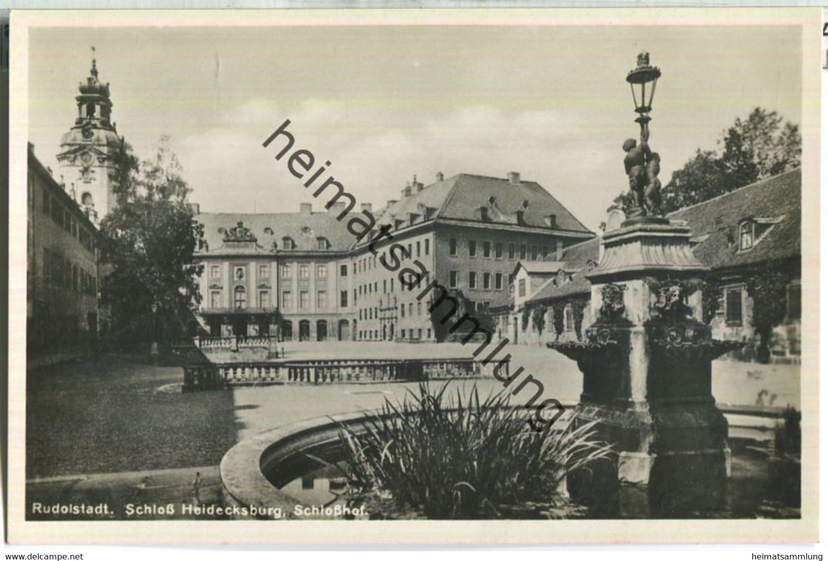 Rudolstadt - Schloss Heidecksburg - Schlosshof - Foto-AK - Verlag Hermann Paris Rudolstadt