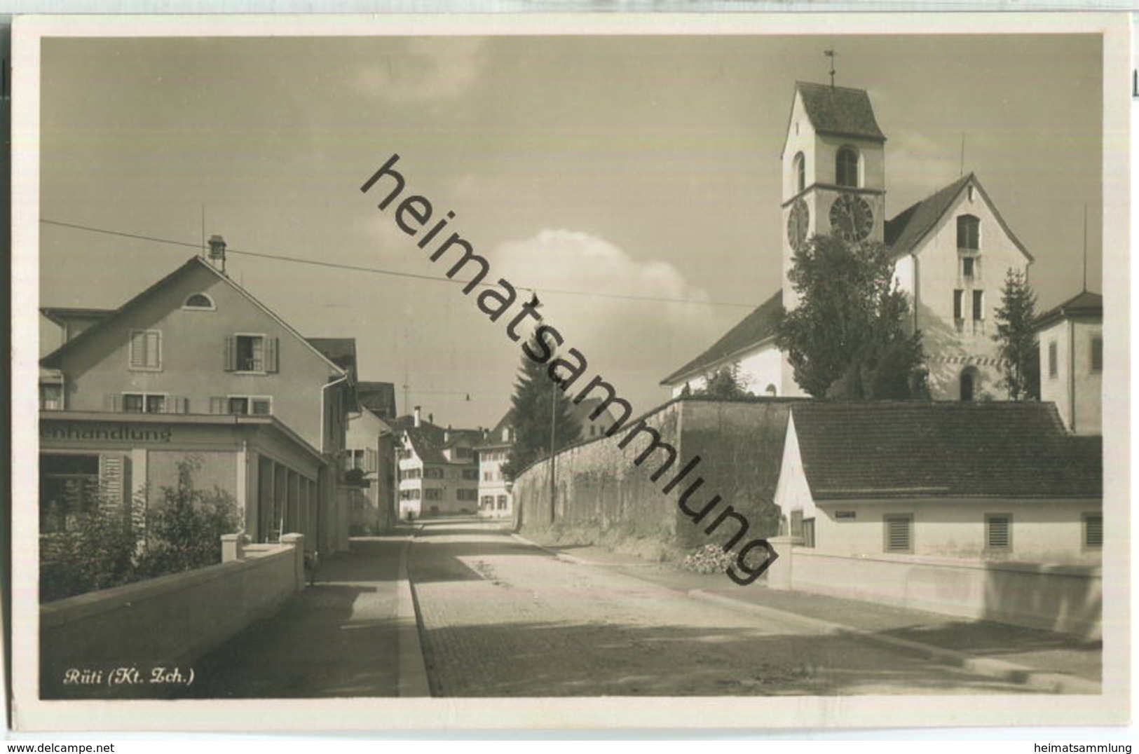 Rüti (Kanton Zürich) - Foto-Ansichtskarte - Verlag O. Müller-Senn Rüti 30er Jahre