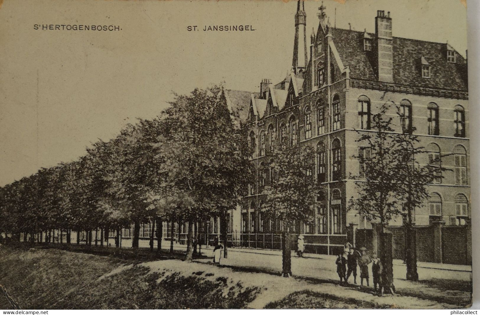 's Hertogenbosch (Den Bosch) St. Janssingel 1909 vlekkig