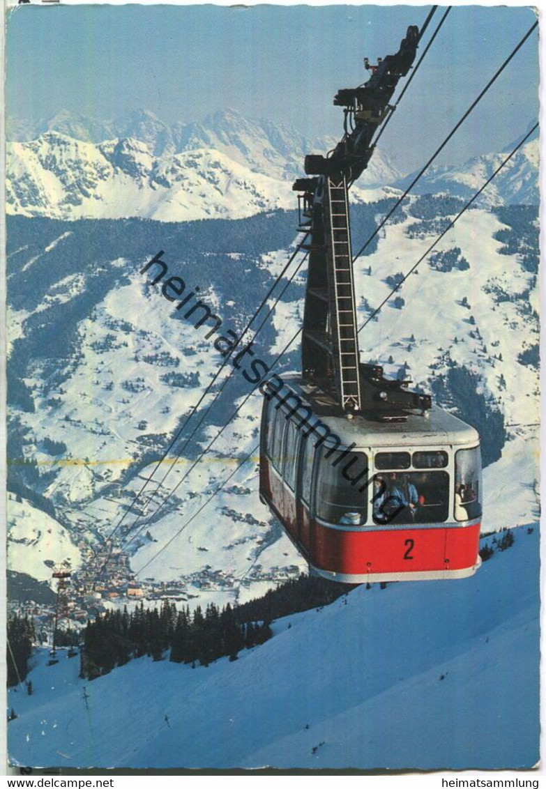 Saalbach - Blick vom Schattberg mit Seilbahn - Montana-Postkartenverlag