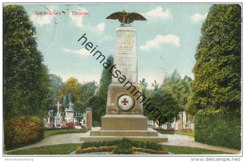 Saarbrücken - Ehrental - Denkmal - Verlag Bruno Goerz Beuerle Saarbrücken