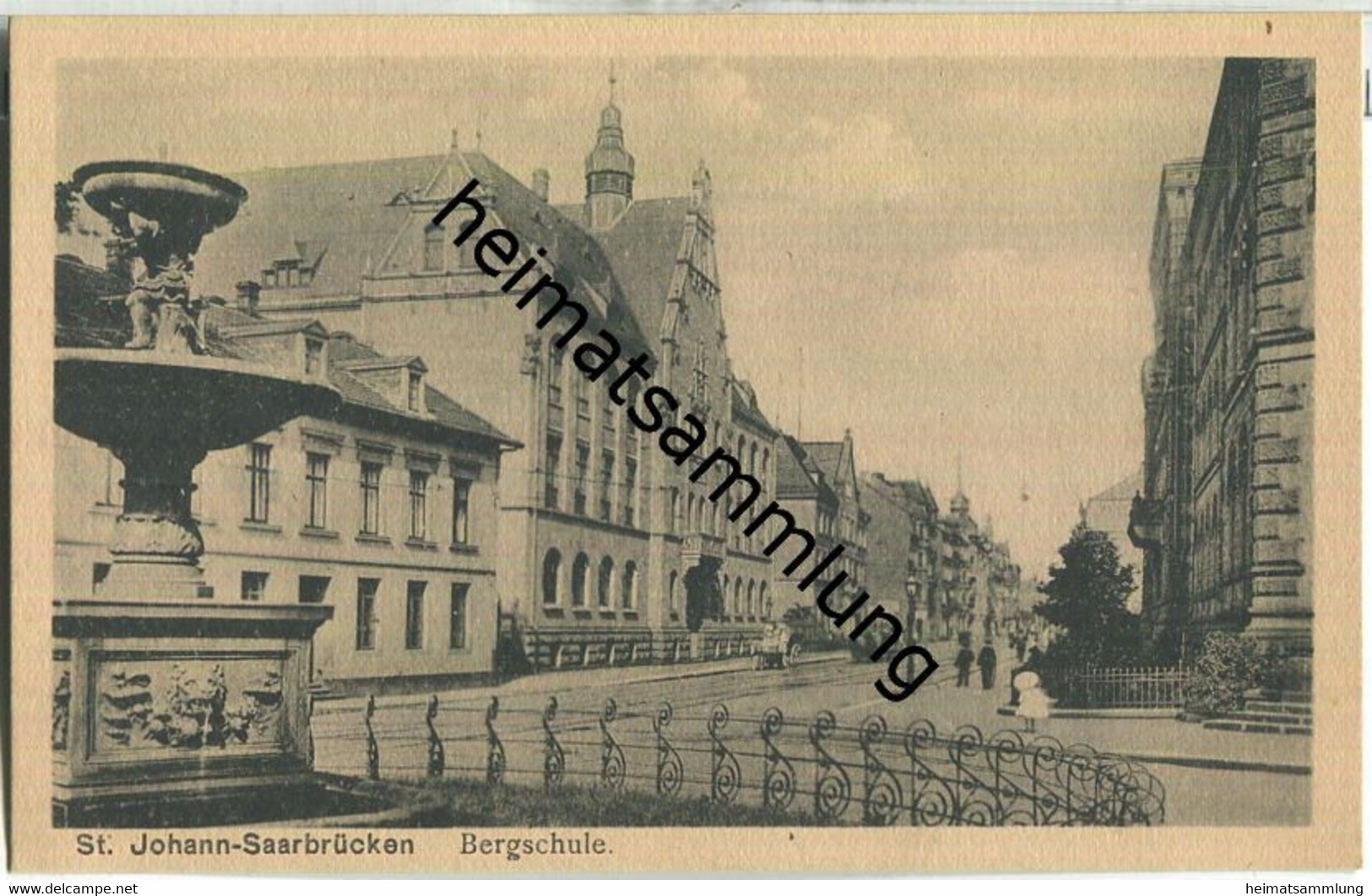 Saarbrücken - St. Johann - Bergschule - Verlag P. Schwarz Saarbrücken