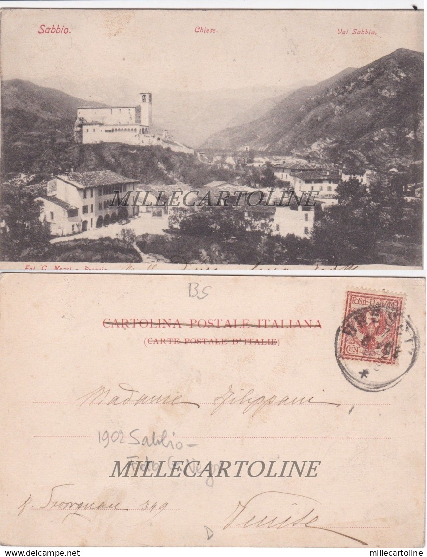 SABBIO:  Chiese - Val Sabbia - foto G. Negri   1902