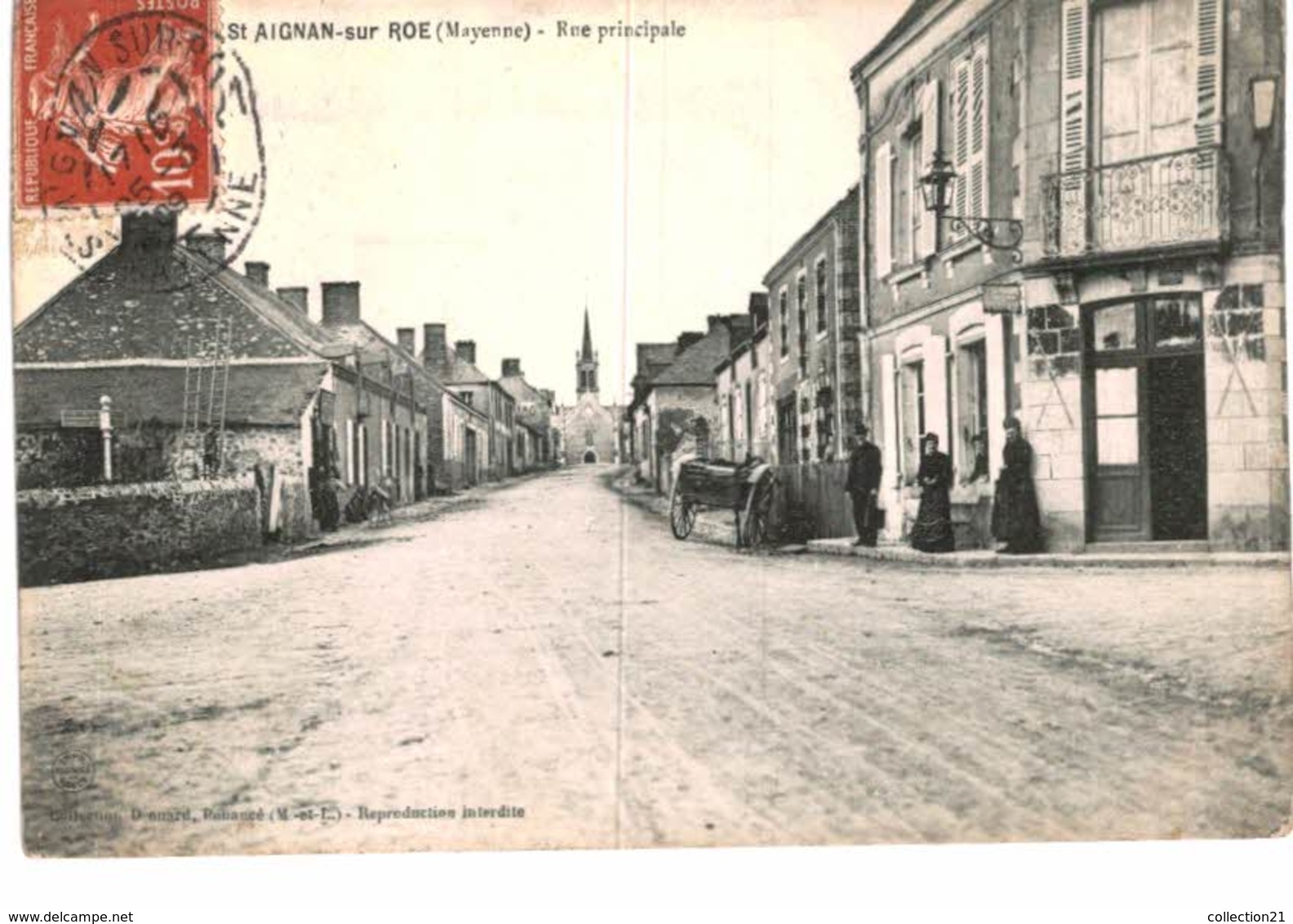 SAINT AIGNAN SUR ROE .... RUE PRINCIPALE