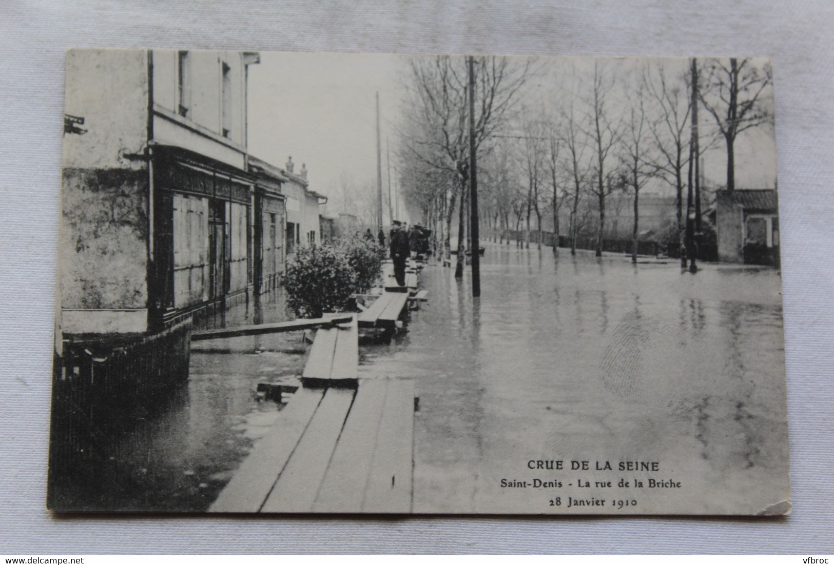 Saint Denis, crue de la Seine, la rue de la Briche, Seine saint Denis 93